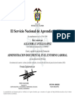 Certificado Administración