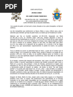 Carta Apostólica de San Jose