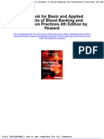 Full Download Test Bank For Basic and Applied Concepts of Blood Banking and Transfusion Practices 4th Edition by Howard PDF Full Chapter