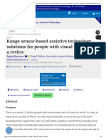 Range Sensor-Based Assistive Technology Solutions For People With Visual Impairment: A Review