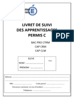 Livret de Suivi de Conduite C 2017