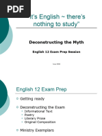 Ib English HL Exam Prep