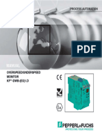 OverSpeed-UnderSpeed Monitor Relay Manual