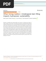 When Timing Matters - Misdesigned Dam Filling Impacts Hydropower Sustainability