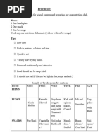 Xii-Prac 3-Menu For School Canteen