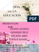 Filosofia de La Educacion