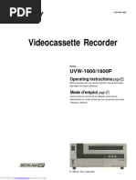 Manual Operacional VT BETA SONY UVW-1800