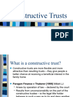 Constructive Trusts