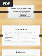 Error Analysis