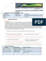 Semana 35 - Dpcc-5º - Recordamos El Pasado de La Crisis de Violencia en El Perú para Una Cultura de Paz