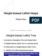 Weight-Biased Leftist Heaps Advanced)