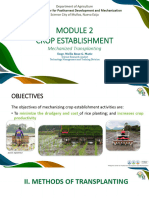 02.3 Crop Establishment - Mechanized Transplanting