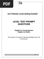 LevelTesting Guideline