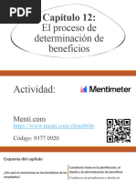 Capítulo 12 El Proceso de Determinación de Beneficios