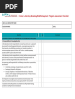 Clinical Lab Assessment Checklist