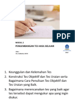 Modul 2 Pengembangan Tes Hasil Belajar