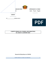 Compte Rendu Conseil Des Ministres1 Du 18 Janvier 2024