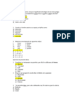 Ejercicios de Etimología