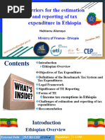 DRM and Tax Expenditures 2021 - Panel 2 Ethiopia