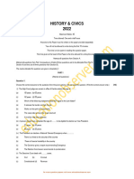 ICSE Board Exam 2022 History HCG 1 Question Paper