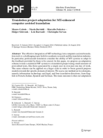 MachTransl 28 (2014) 2 Cettolo & Als, Translation Project Adaptation For MT-enhanced Computer Assisted Translation