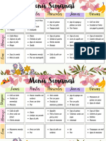 Menú Semanal