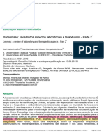 Anais Brasileiros de Dermatologia - Hanseniase Revisao Dos Aspectos Laboratoriais e Terapeuticos - Parte 2 Sup Sup