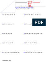 Algebra-Add-Sub Poly Quiz Version