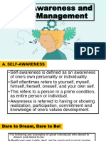 Self Awareness and Self Management