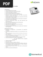 Electrocardiógrafo de 3 Canales Marca: EDAN-China: Características