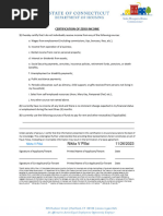 Zero Income Attestation Form