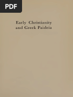 Werner Jaeger Early Christianity and Greek Paidea Harvard University