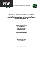 -MANUSCRIPT- Optimization of Phytochemical Screening and Soxhlet Extraction Comparative Analysis of Anthocyanin by Blood Leaf (Iresine Herbstii) and Red Onion (Allium Cepa) as Indicator of Aquarelle in PH Chromatography-1