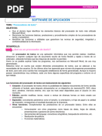 1°FINES - Informática - SOFTWARE DE APLICACIÓN - Procesador de Texto - ACTIVIDAD N°4