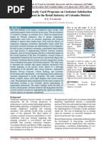 Influence of Loyalty Card Programs On Customer Satisfaction and Engagement in The Retail Industry of Colombo District