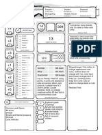 Gus Glanderbull Character Sheet