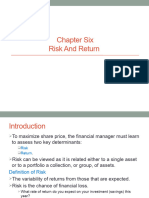 Chapter Six Risk and Return