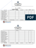 Contact Tracing Health Declaration Form Milk