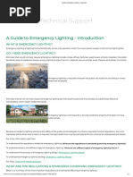 A Guide To Emergency Lighting - Introduction