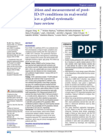 Definición y Medición de Las Condiciones Posteriores A COVID-19 en La Práctica Del Mundo Real