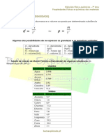 B.1.5 - Propriedades Físicas e Químicas Das Substâncias - Ficha Informativa