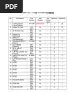 MAINTENANCE PARTS C9 GENERATOR 250 Kva