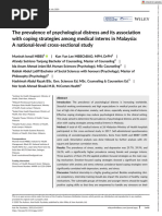 Asia-Pacific Psychiatry - 2020 - Ismail - The Prevalence of Psychological Distress and Its Association With Coping