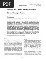 Models of Urban Transformation