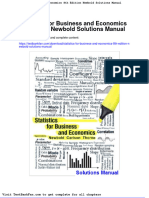 Dwnload Full Statistics For Business and Economics 8th Edition Newbold Solutions Manual PDF