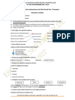 Cuestionarios de Evaluacion 4to