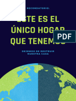 Azul y Verde Ilustrado Póster de Protección Ambiental