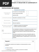 Examen - (AAB01) Cuestionario 4 - Desarrolle El Cuestionario 4 en Línea