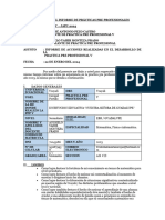 Esquema Del Informe de Prácticas Pre Profesionales Pppi