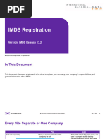 Imds Registering Tips